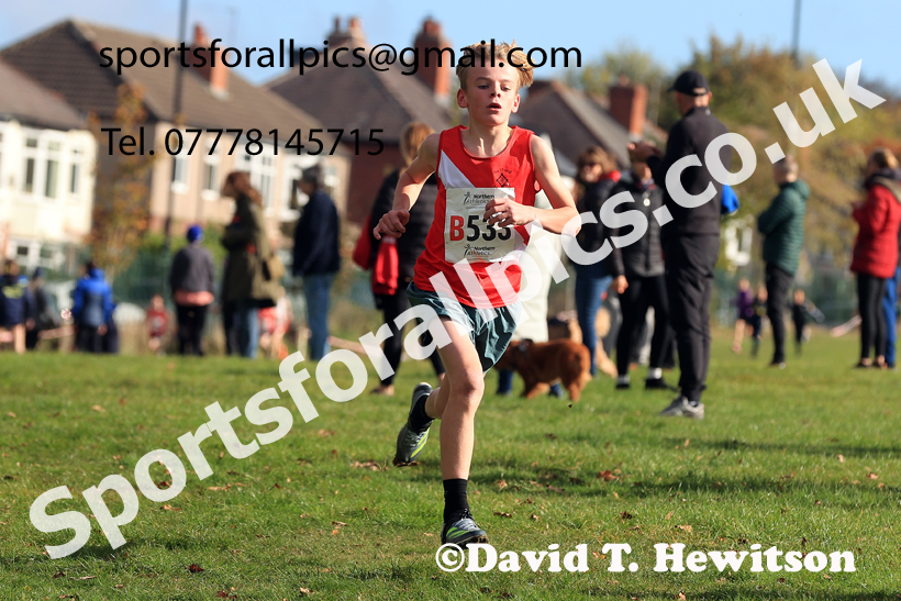 Boys Under-14s 2026 Northern Cross Country Relays, Graves Park, Sheffield. Photo: David T. Hewitson/Sports for All Pics